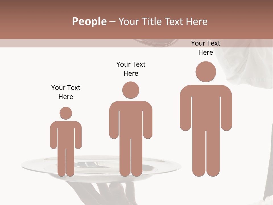 Handsome Serving Tray Cooking PowerPoint Template