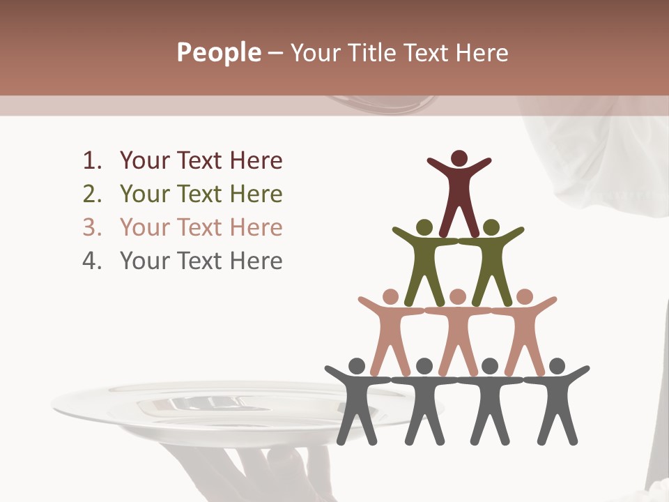 Handsome Serving Tray Cooking PowerPoint Template