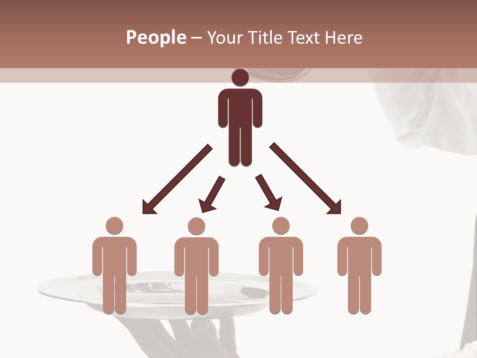 Handsome Serving Tray Cooking PowerPoint Template