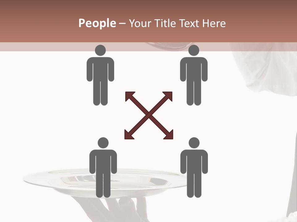 Handsome Serving Tray Cooking PowerPoint Template