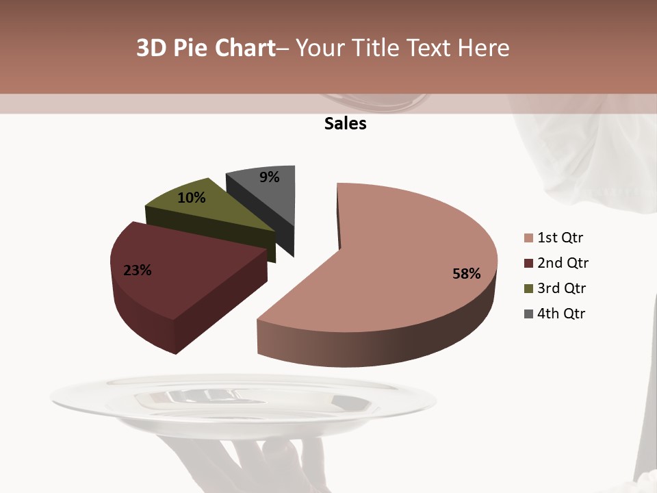 Handsome Serving Tray Cooking PowerPoint Template