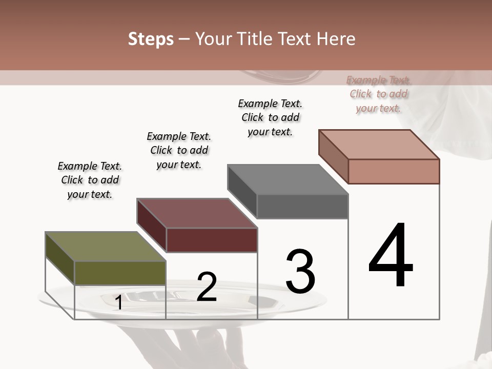 Handsome Serving Tray Cooking PowerPoint Template