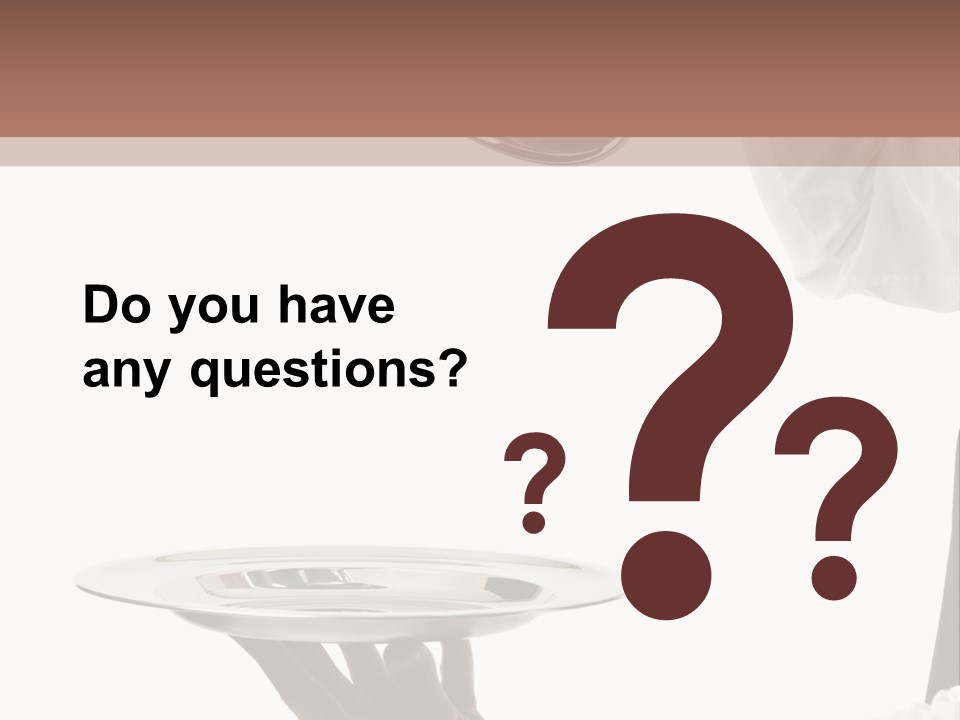 Handsome Serving Tray Cooking PowerPoint Template