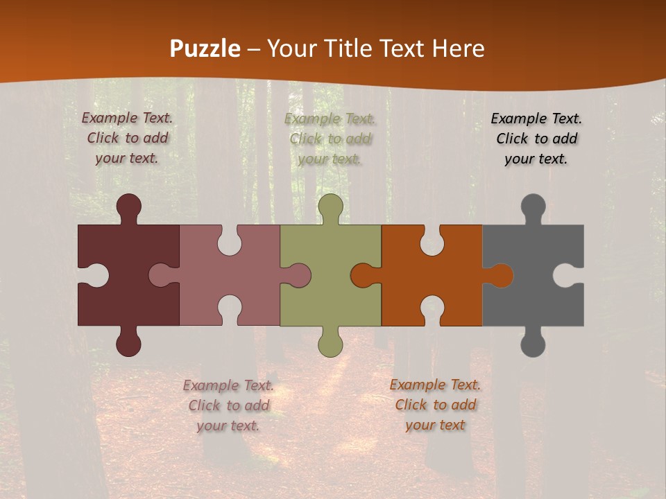 Bright Beautiful Forest PowerPoint Template