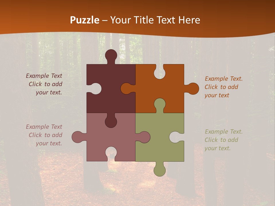 Bright Beautiful Forest PowerPoint Template