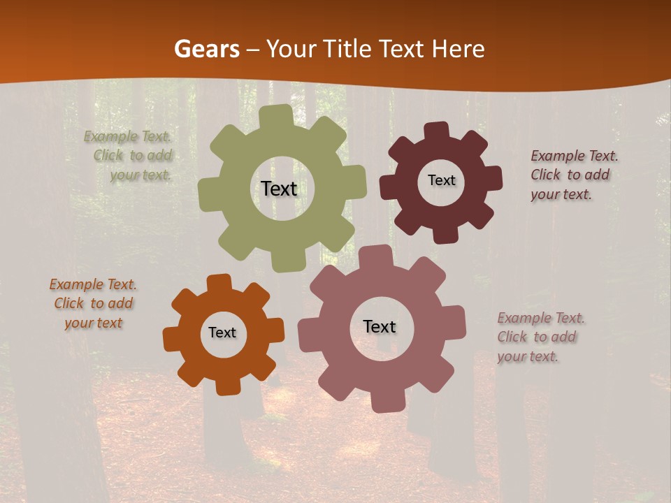 Bright Beautiful Forest PowerPoint Template