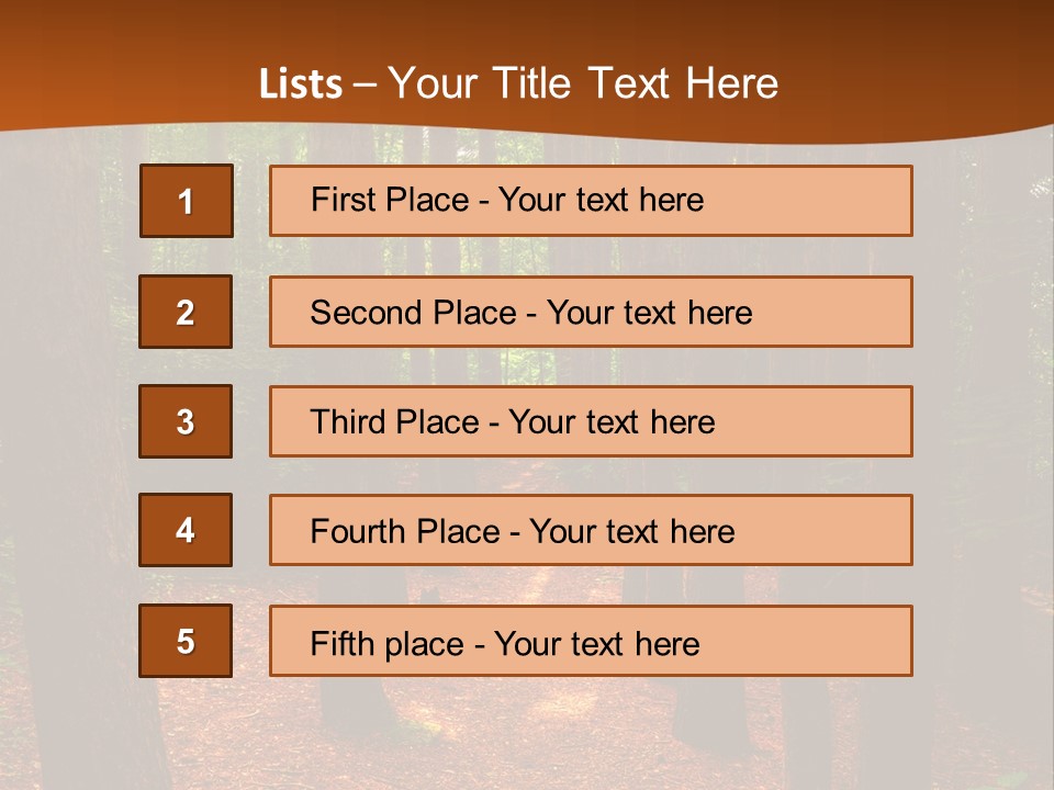 Bright Beautiful Forest PowerPoint Template