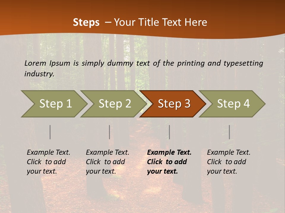 Bright Beautiful Forest PowerPoint Template