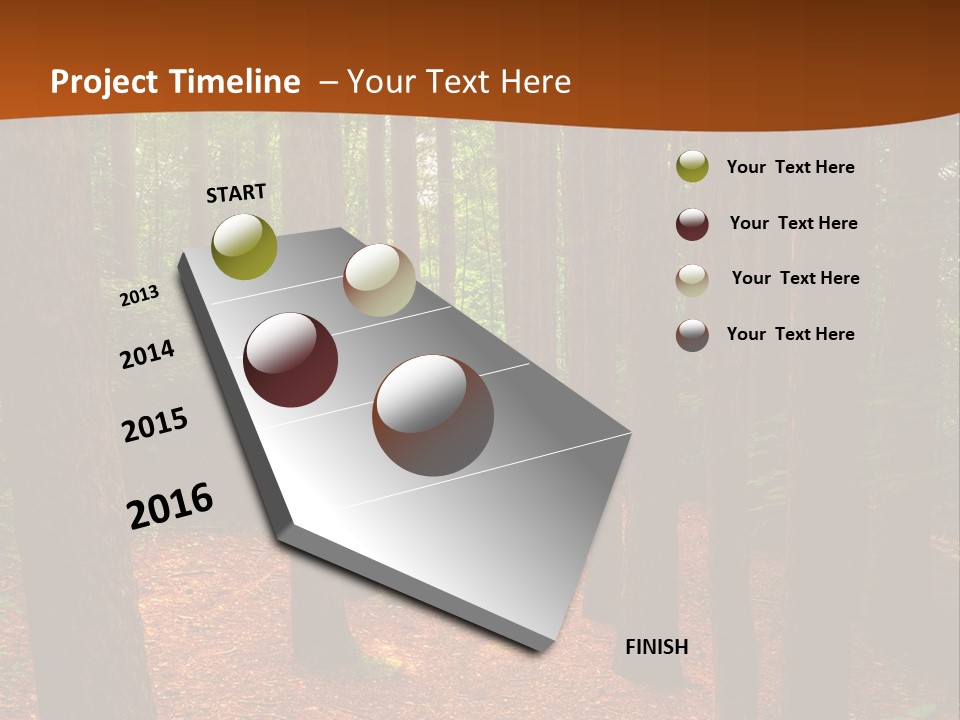 Bright Beautiful Forest PowerPoint Template