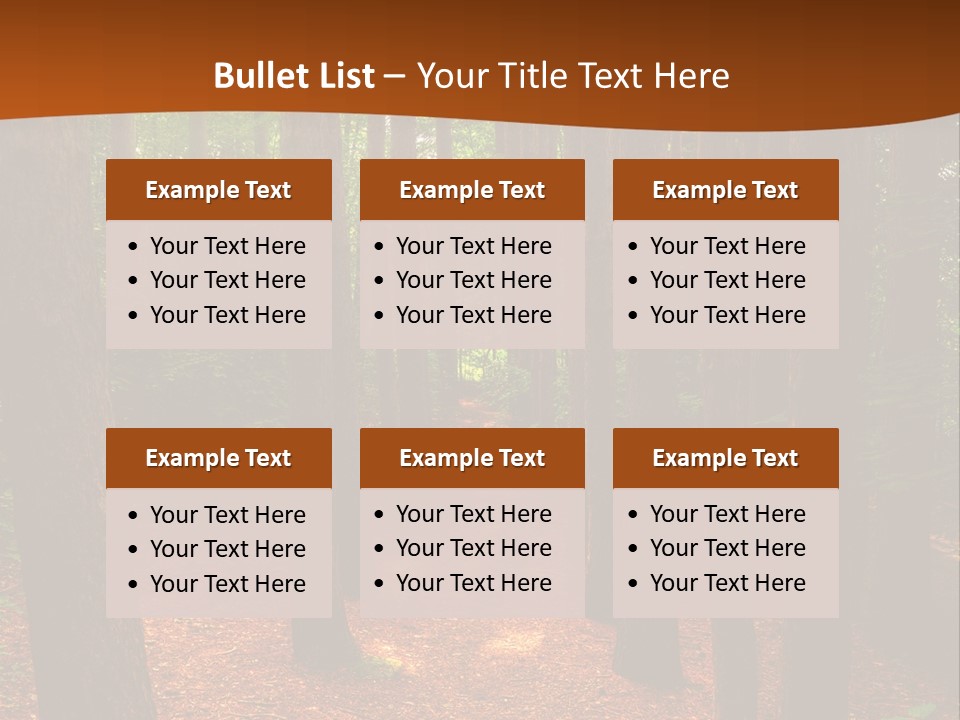 Bright Beautiful Forest PowerPoint Template