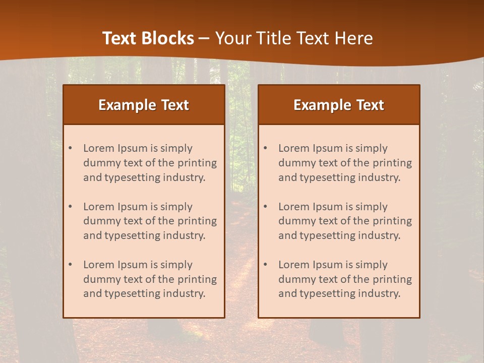 Bright Beautiful Forest PowerPoint Template