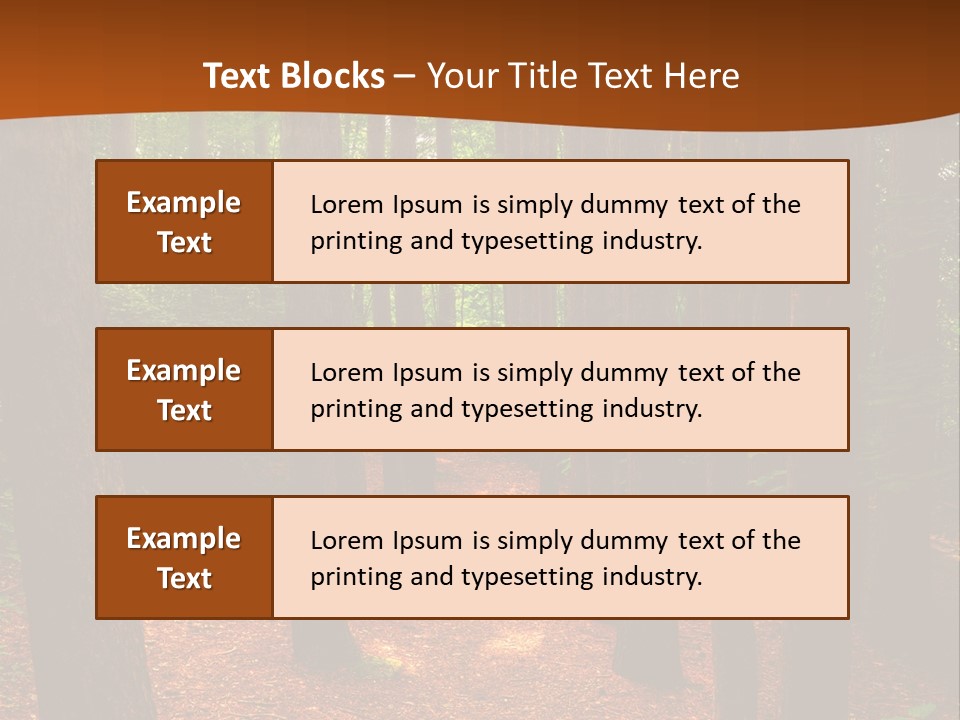 Bright Beautiful Forest PowerPoint Template