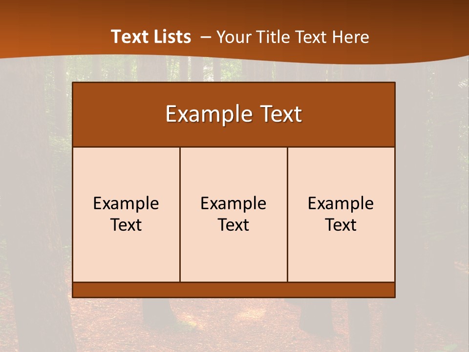 Bright Beautiful Forest PowerPoint Template