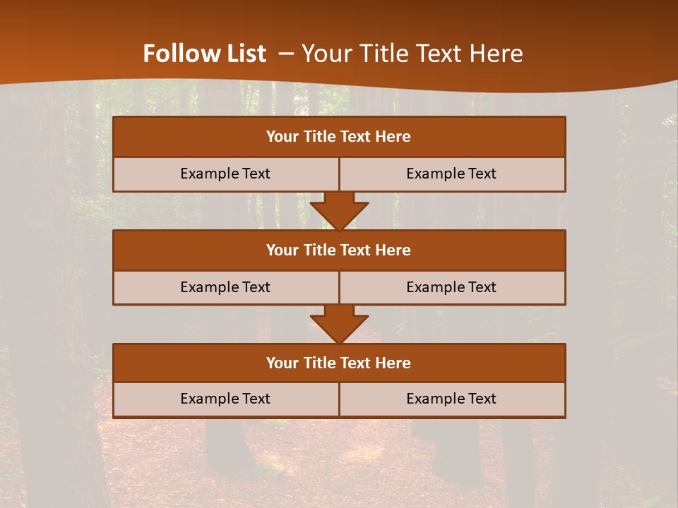 Bright Beautiful Forest PowerPoint Template