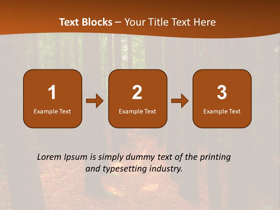 Bright Beautiful Forest PowerPoint Template