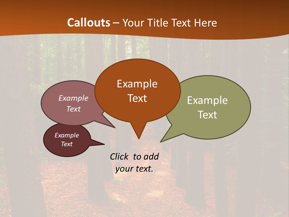 Bright Beautiful Forest PowerPoint Template