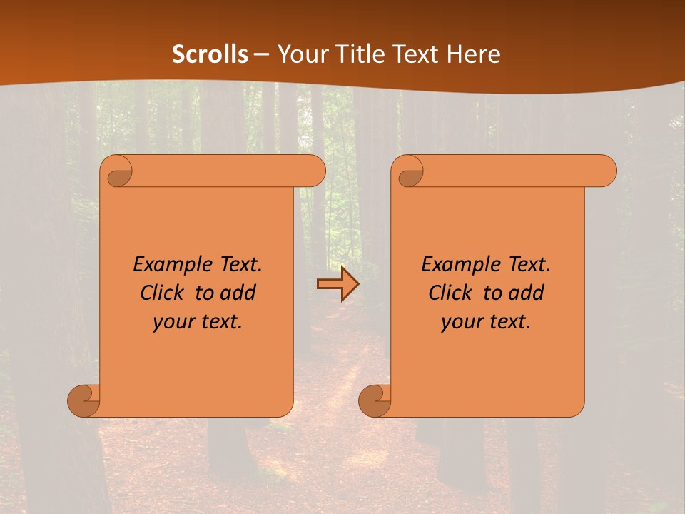 Bright Beautiful Forest PowerPoint Template