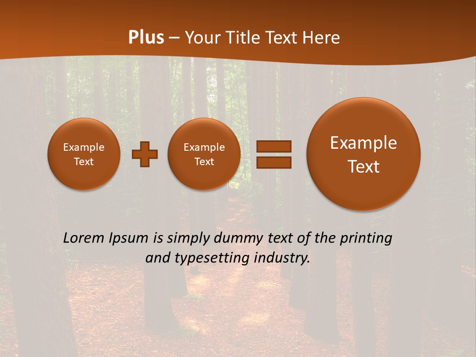 Bright Beautiful Forest PowerPoint Template