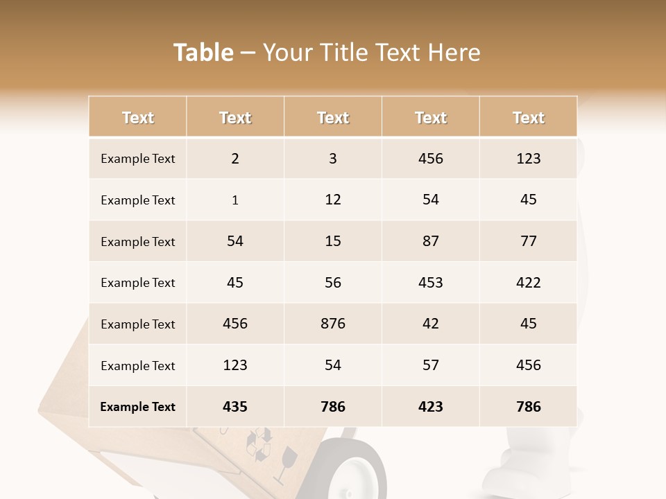 Heavy Shipment Package PowerPoint Template