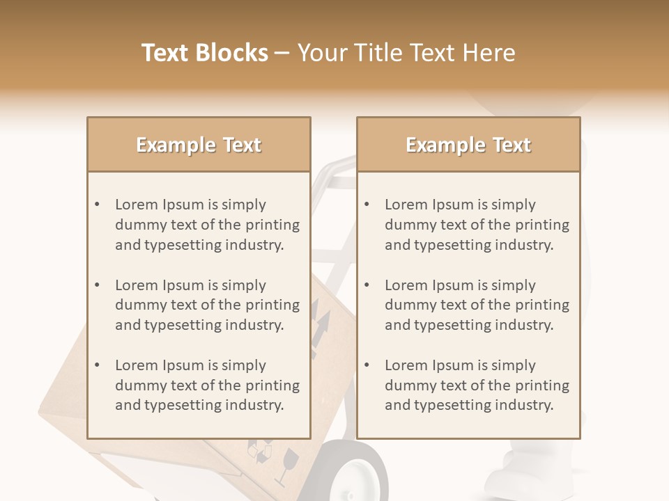 Heavy Shipment Package PowerPoint Template