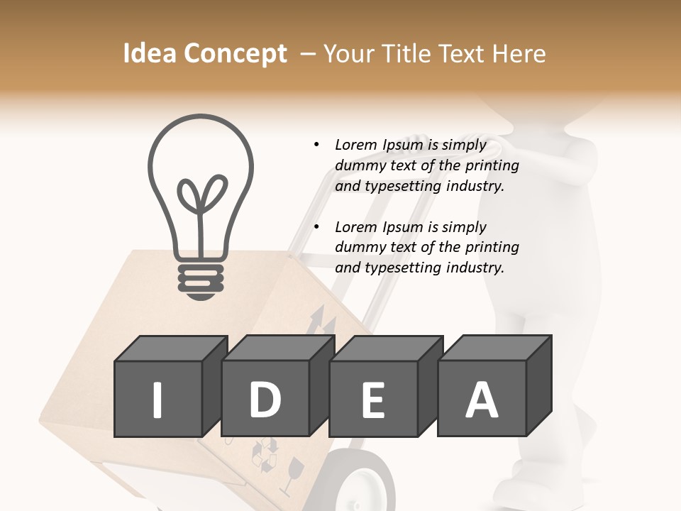 Heavy Shipment Package PowerPoint Template