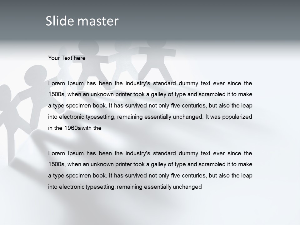 Companion Standing Friends PowerPoint Template