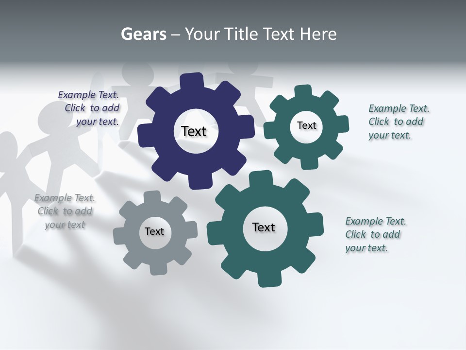 Companion Standing Friends PowerPoint Template