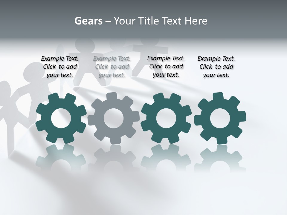 Companion Standing Friends PowerPoint Template