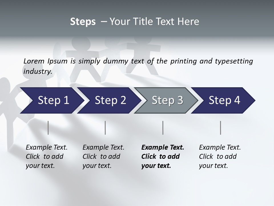 Companion Standing Friends PowerPoint Template