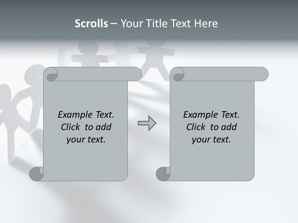 Companion Standing Friends PowerPoint Template