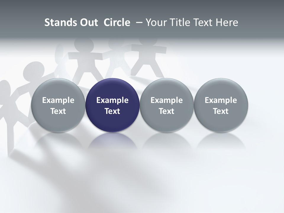 Companion Standing Friends PowerPoint Template