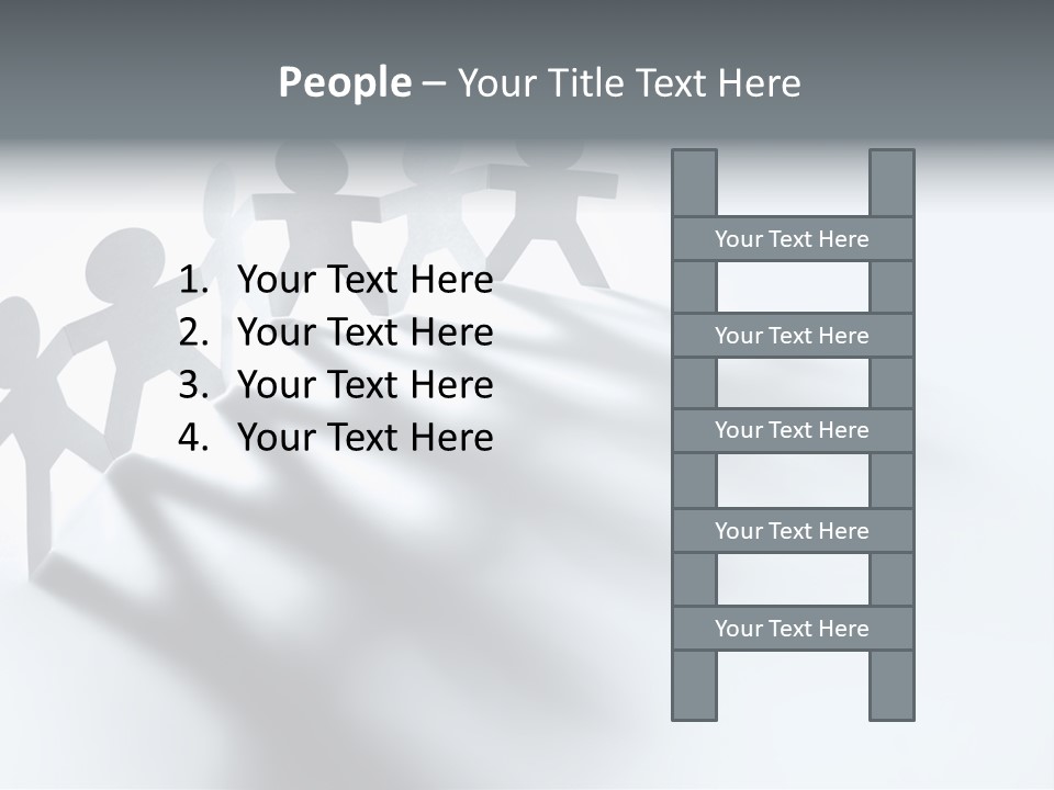 Companion Standing Friends PowerPoint Template