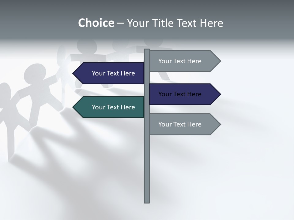 Companion Standing Friends PowerPoint Template