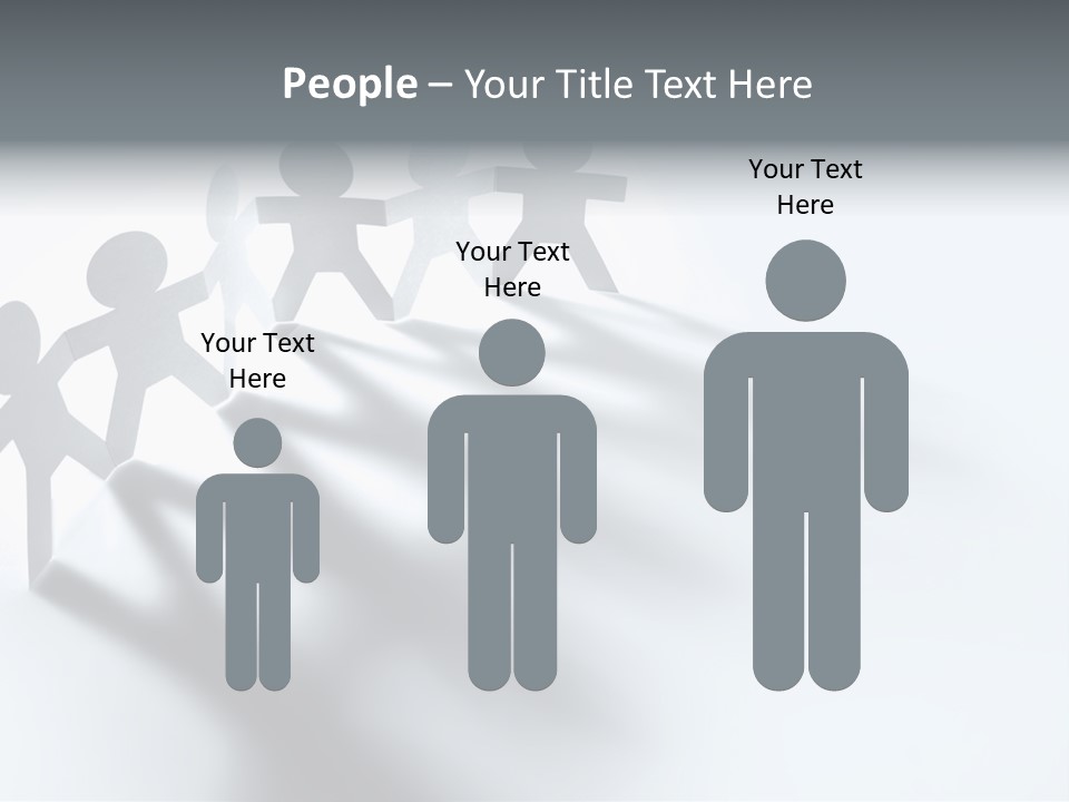 Companion Standing Friends PowerPoint Template