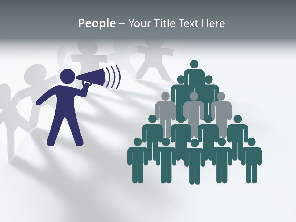 Companion Standing Friends PowerPoint Template