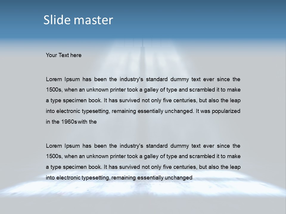 Window Gas Inside PowerPoint Template