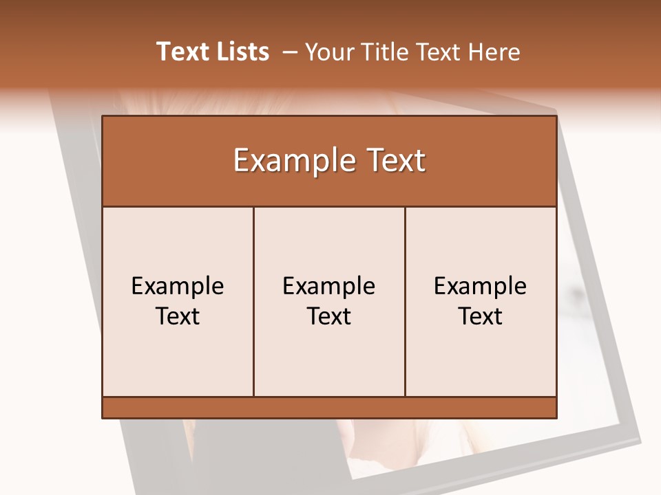 Woman Employee Earphone PowerPoint Template