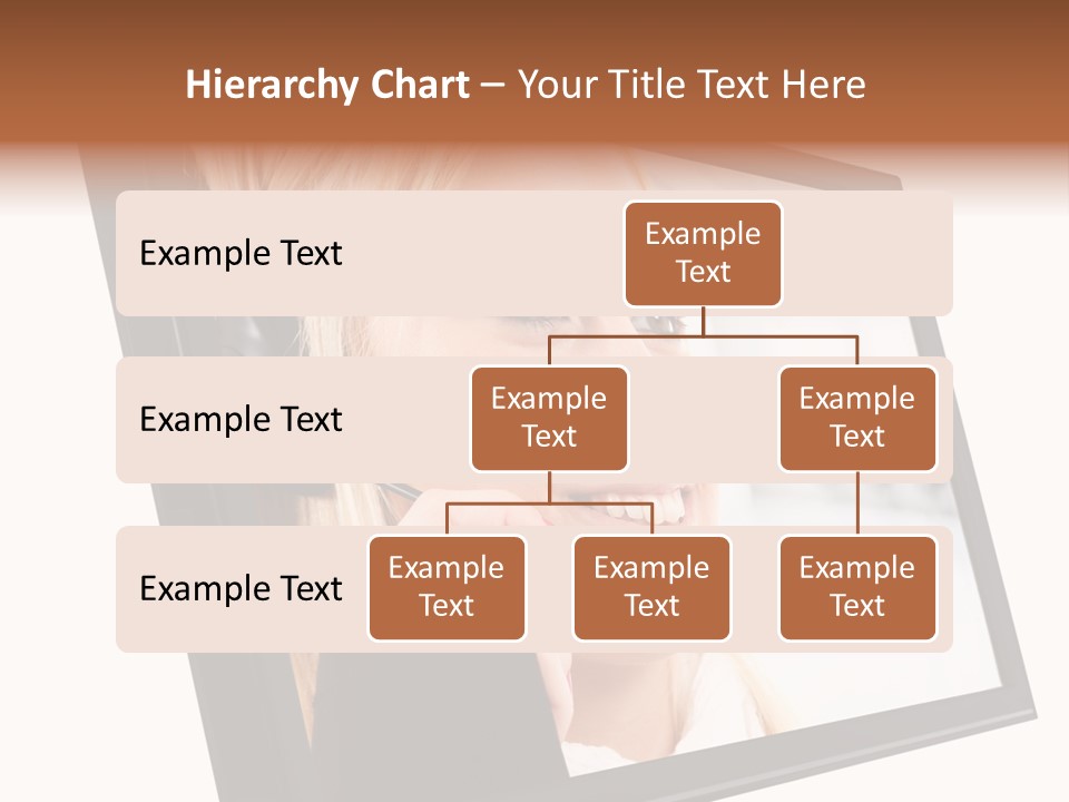 Woman Employee Earphone PowerPoint Template