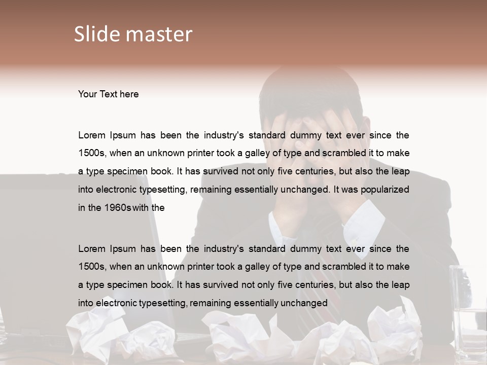 Exhausting Difficult Administration PowerPoint Template