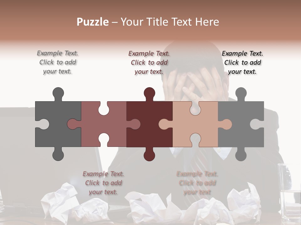 Exhausting Difficult Administration PowerPoint Template