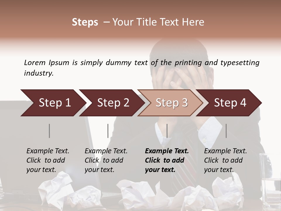 Exhausting Difficult Administration PowerPoint Template