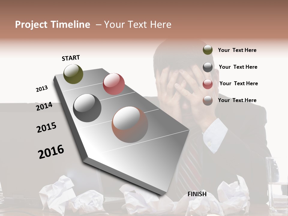 Exhausting Difficult Administration PowerPoint Template