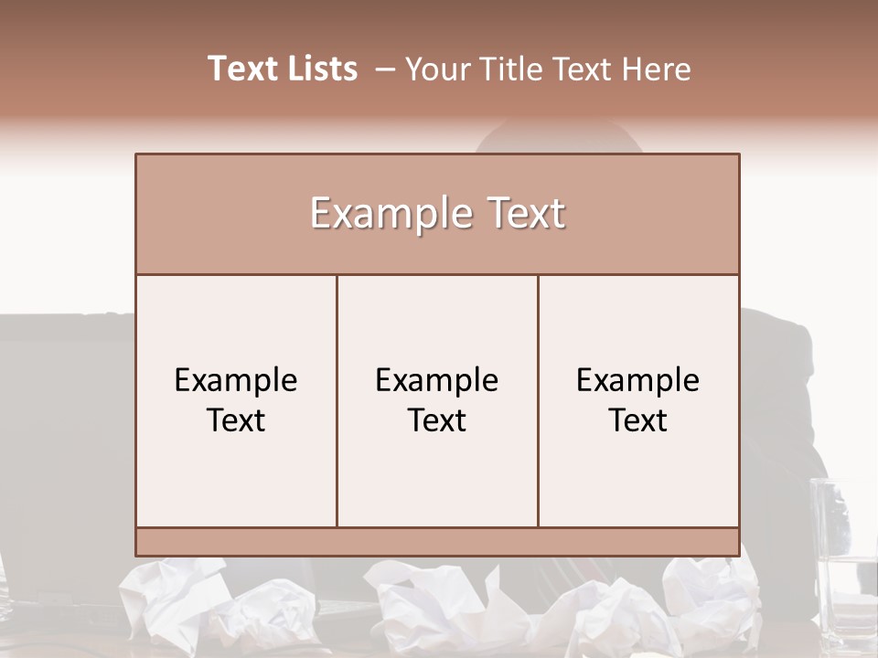 Exhausting Difficult Administration PowerPoint Template