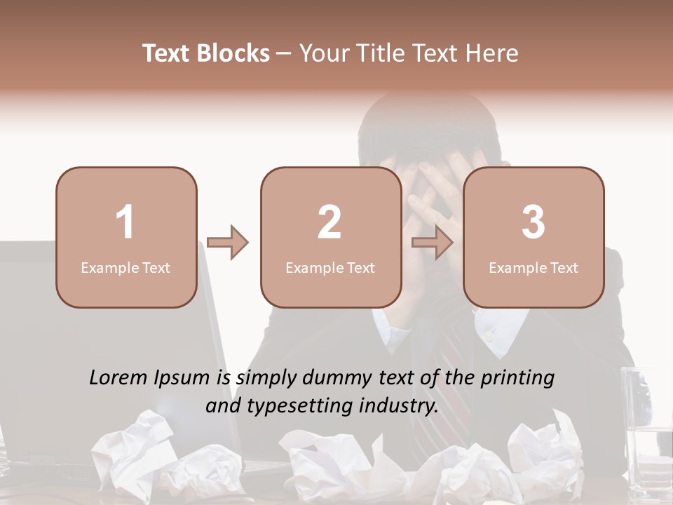 Exhausting Difficult Administration PowerPoint Template