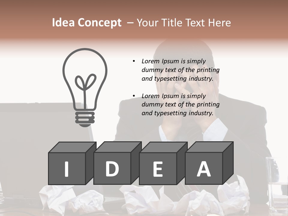 Exhausting Difficult Administration PowerPoint Template