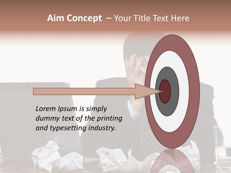 Exhausting Difficult Administration PowerPoint Template