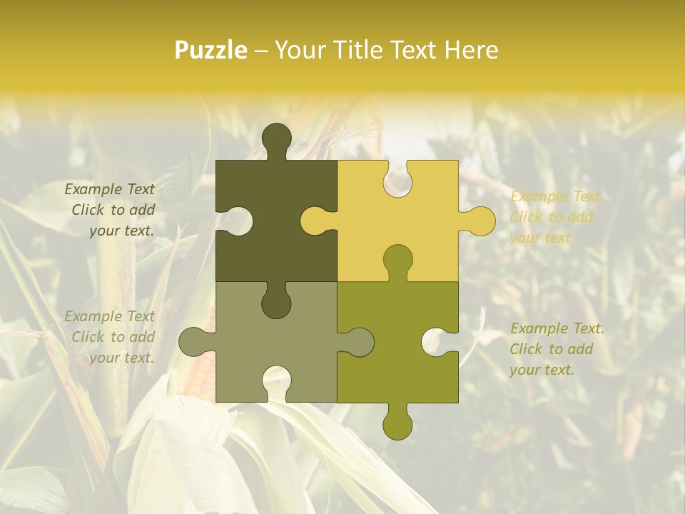 Vitamin Cerealy Green PowerPoint Template