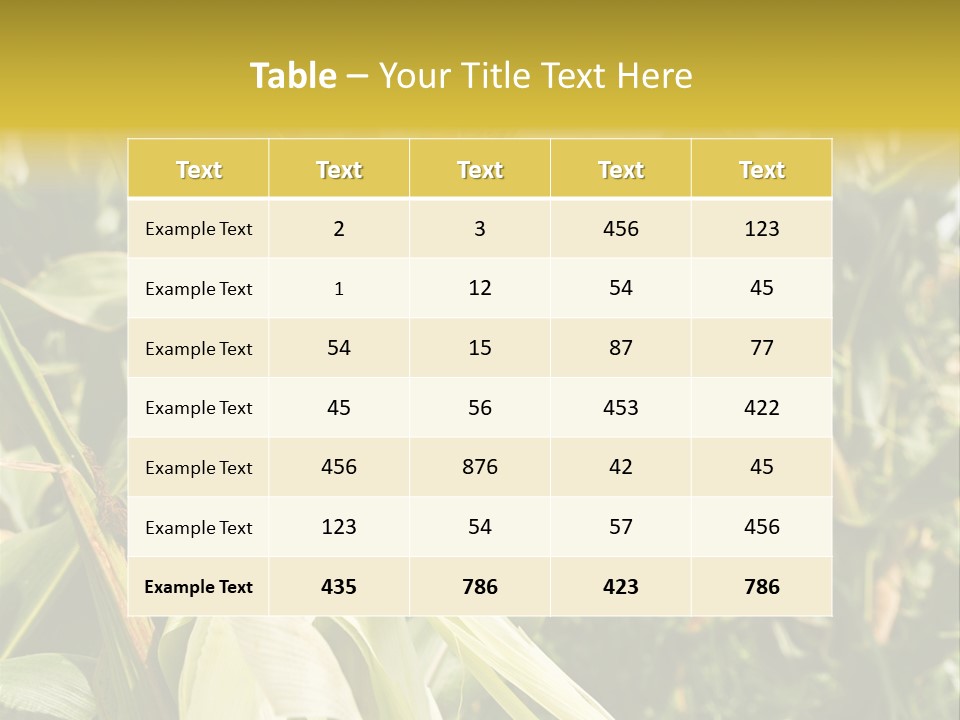 Vitamin Cerealy Green PowerPoint Template