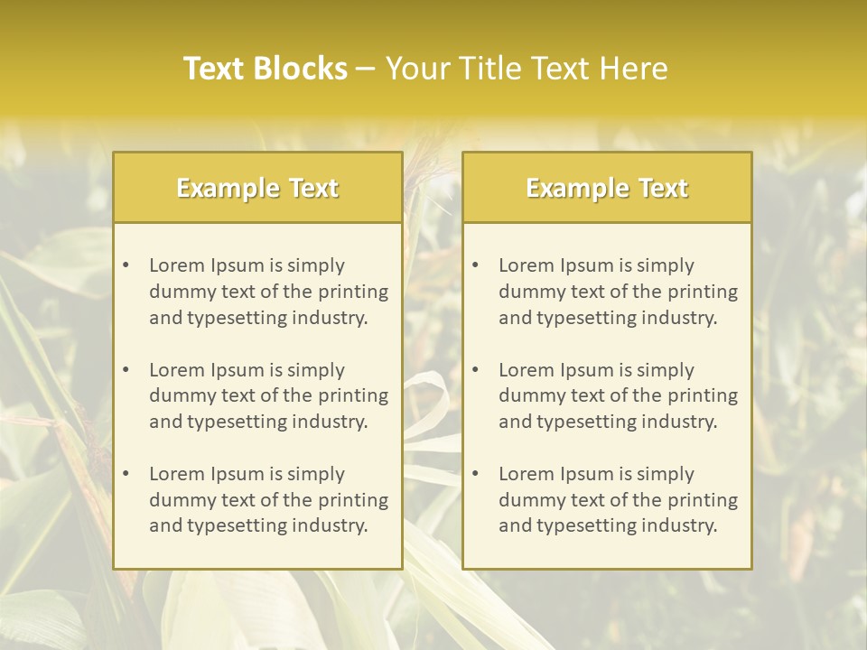 Vitamin Cerealy Green PowerPoint Template