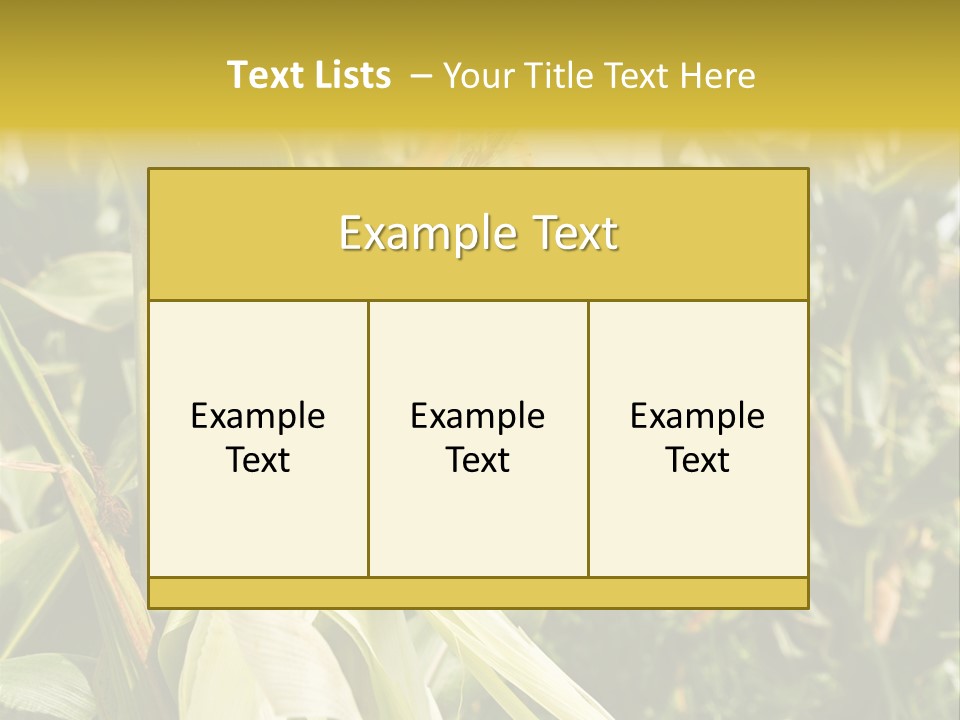 Vitamin Cerealy Green PowerPoint Template